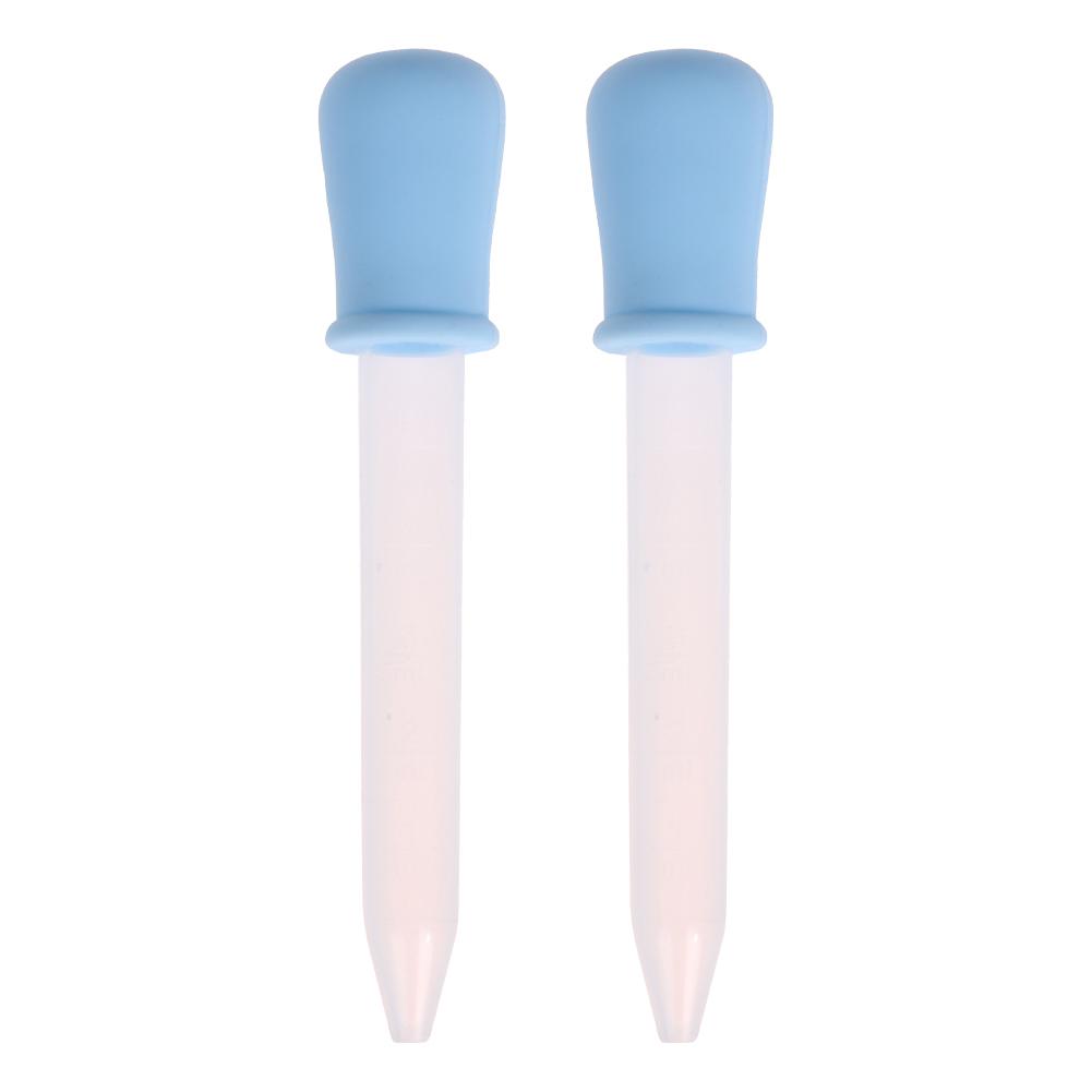 

2pcs 5ml Baby Toddler Silicone Plastic Feeding Medicine Liquid Dropper, 蓝色, 501 Original