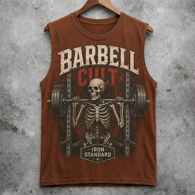 Gym Barbell Club Cotton Tank Top