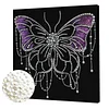 DIY Pearl Painting Butterfly for Home Wall Decor with Frame(30*30cm)