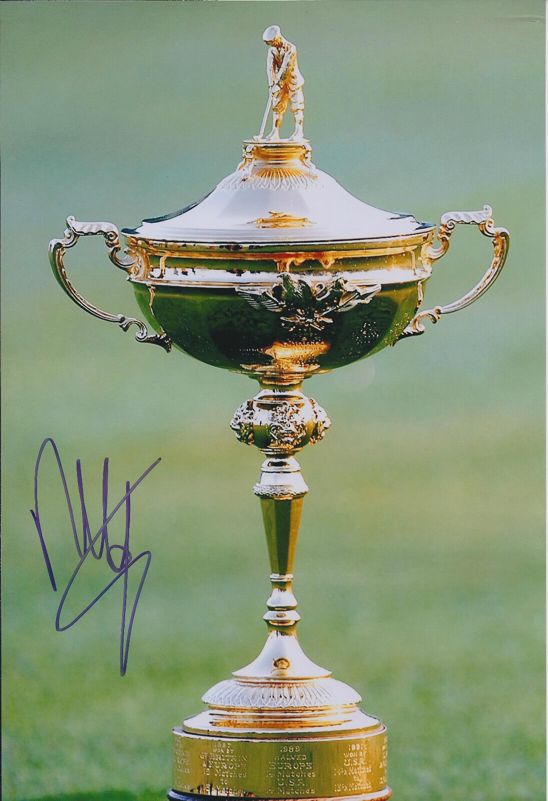 Francesco MOLINARI SIGNED Autograph 12x8 RYDER CUP Photo Poster painting AFTAL COA