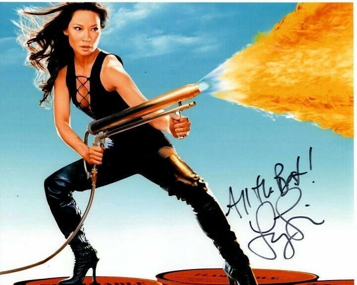 LUCY LIU Signed Autographed CHARLIE'S ANGELS ALEX MUNDAY Photo Poster painting