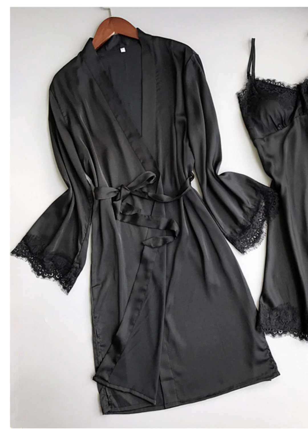 Uveng Sex Underwear Perspective Seduction Sexy Lace Side Home Pyjamas Large Ice Cream Bathrobe Pajamas