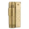 Stainless Steel Nostalgic Retro Classic Old-Fashioned Windproof Mechanical Kerosene Lighter