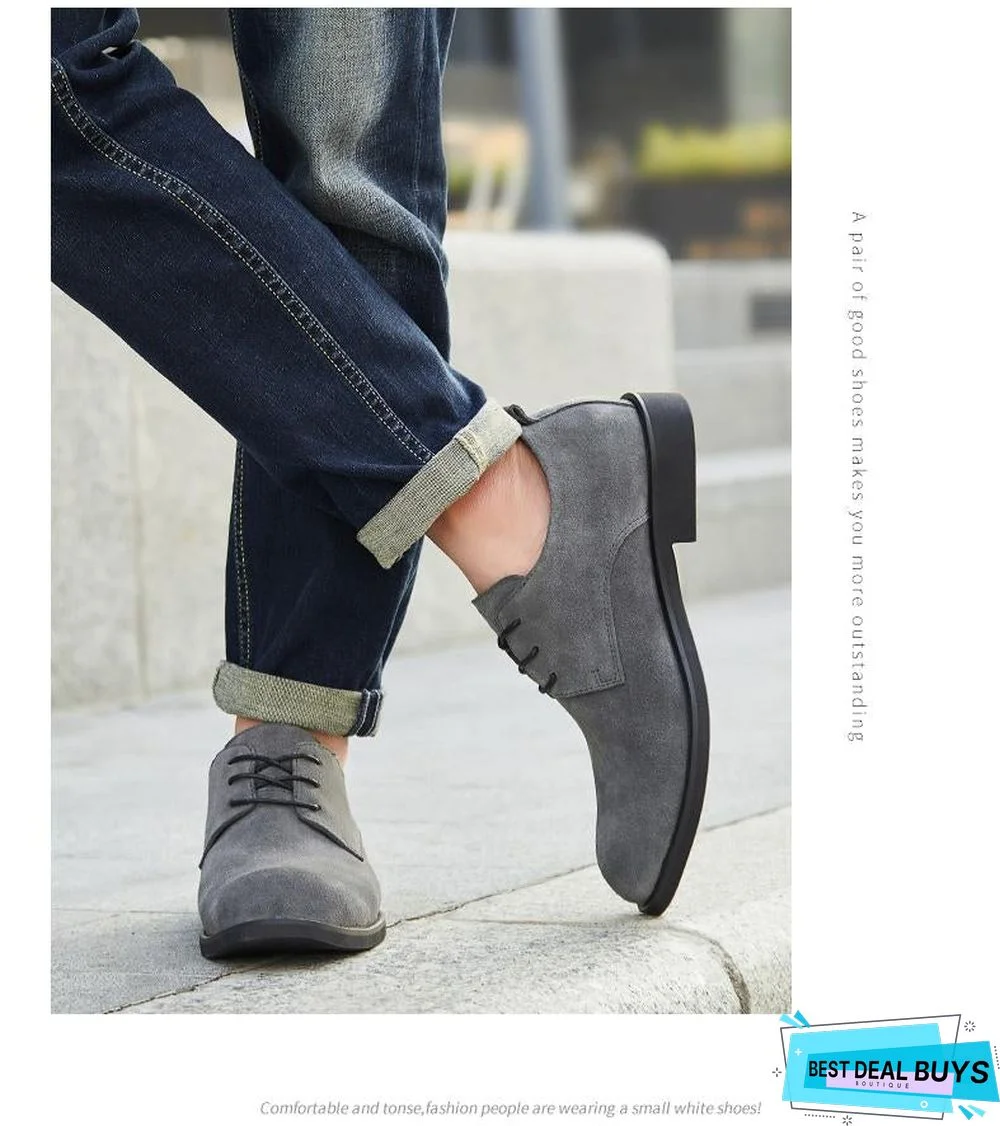 Men British Style Breathable Formal Leisure Flats Shoes