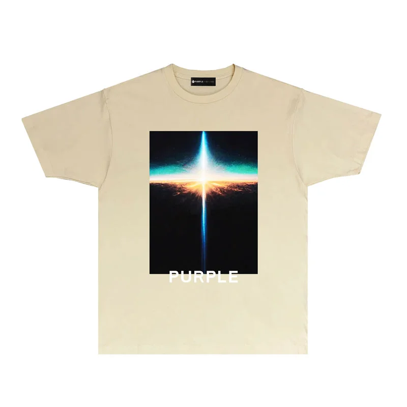 Purple 2023 new fashion T-shirt short sleeves