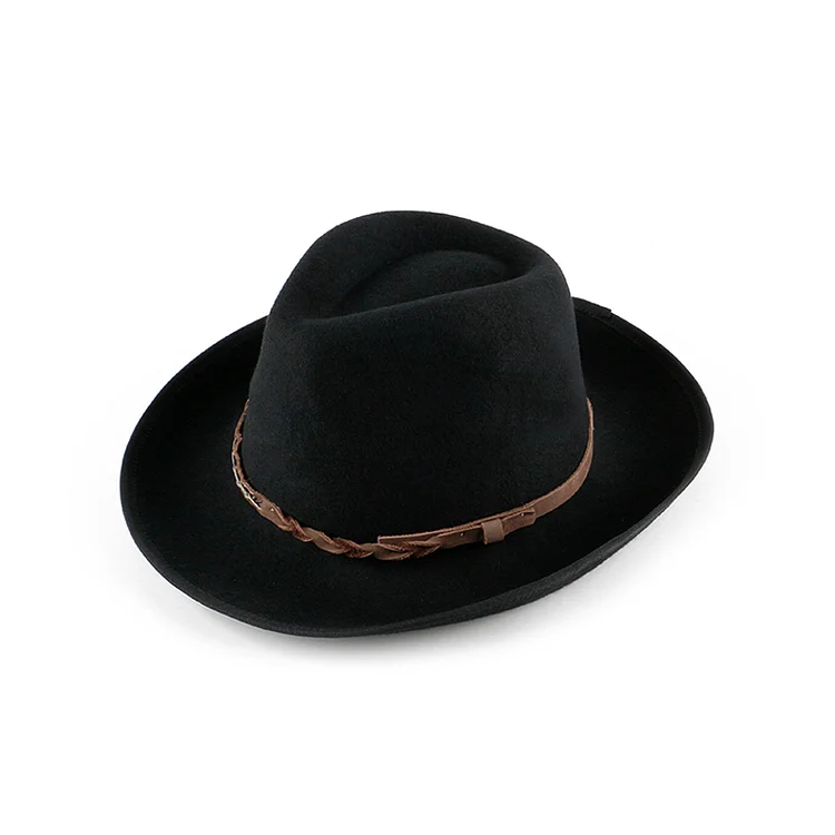 Vintage Jazzy Foldable Wool Cowboy Hat
