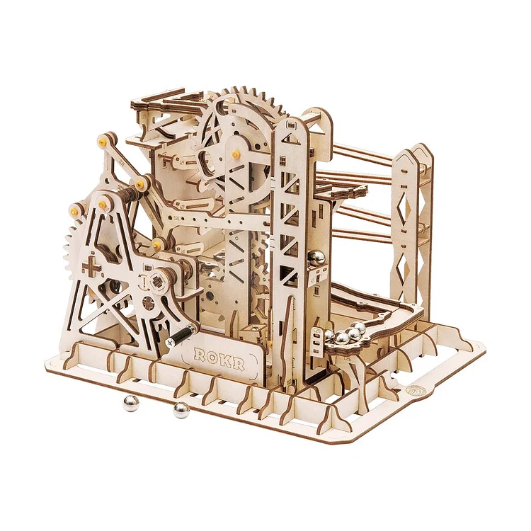 ROKR Puzzle 3D Bois | Circuit À Billes Lift Coaster LG503