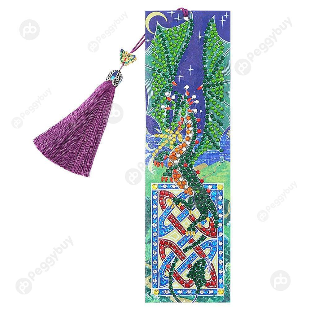 

Dragon-DIY Creative Diamond Tassel Bookmark, 501 Original