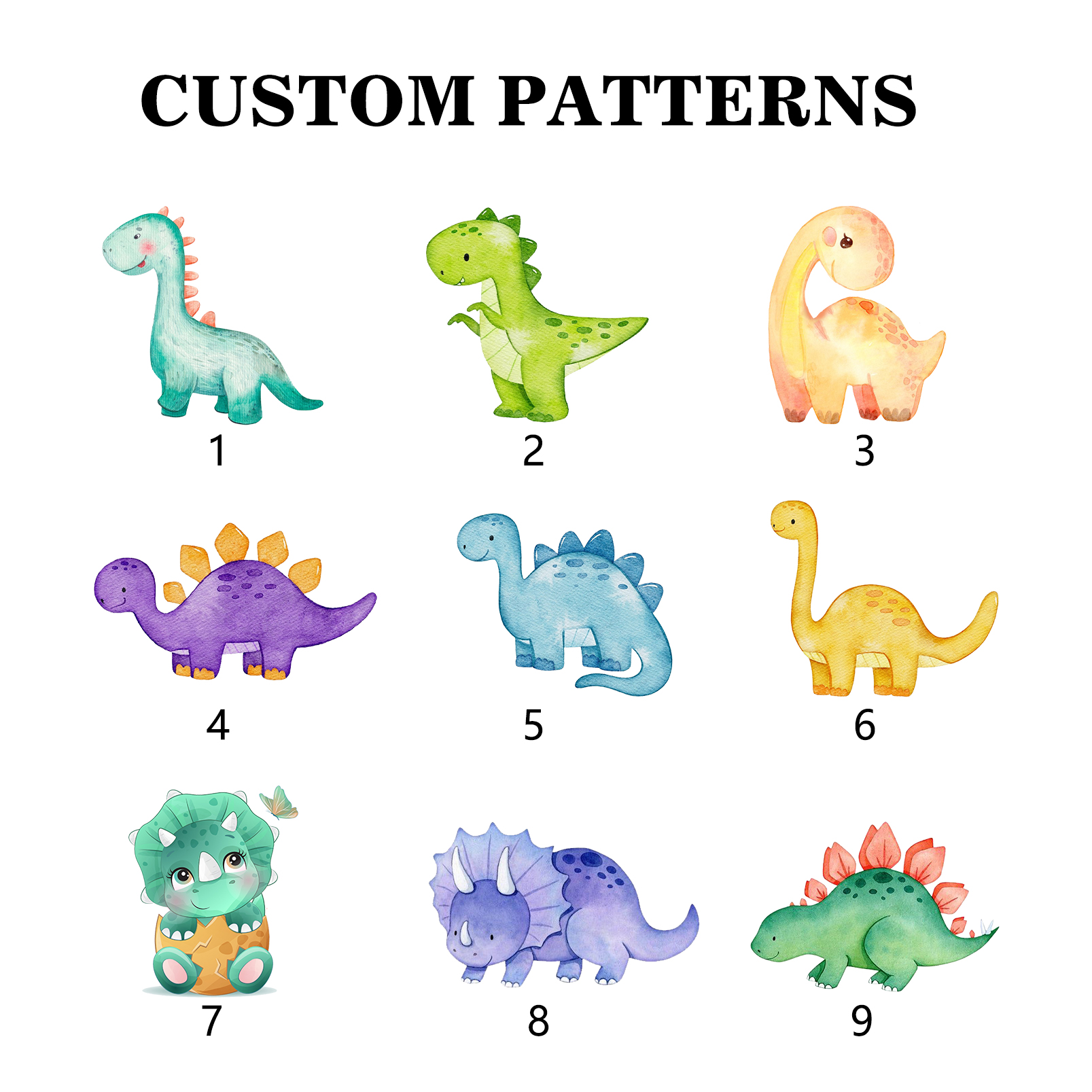 Personalised Pencil Case Custom Name & Dinosaur Pattern Pen Pouch Back To School Gift for Boys Girls-Jessemade AU