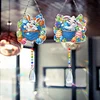 2pcs Easter Bunny Diamond Painting Double-sided Crystal Window Suncatcher Craft Set Birthday Gifts Home Garden Decor Hanging Kit
