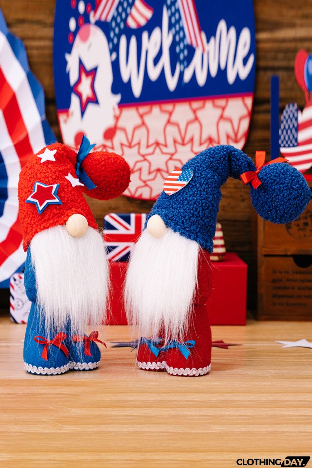 2-Piece Independence Day Knit Beard Gnomes