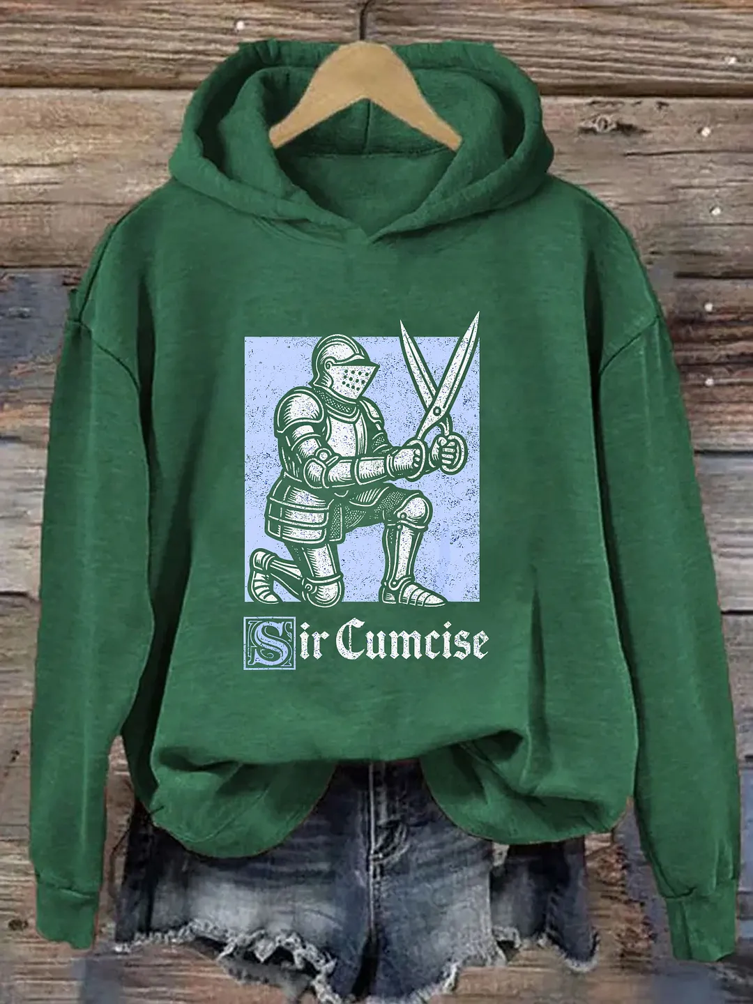 Sir Cumcise Funny Knight Hoodie