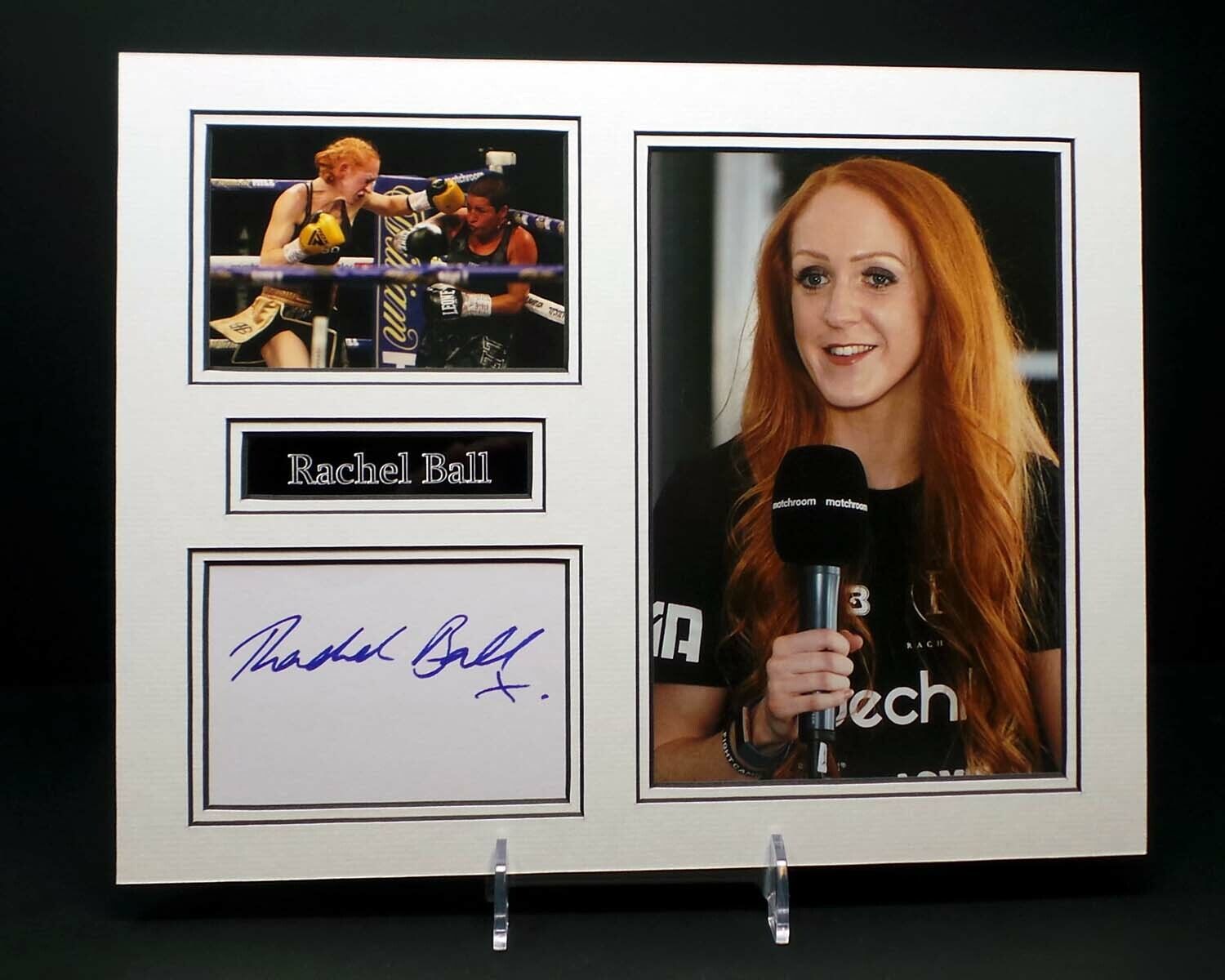 Rachel BALL Signed Mounted Photo Poster painting Display AFTAL RD COA Female British Boxer