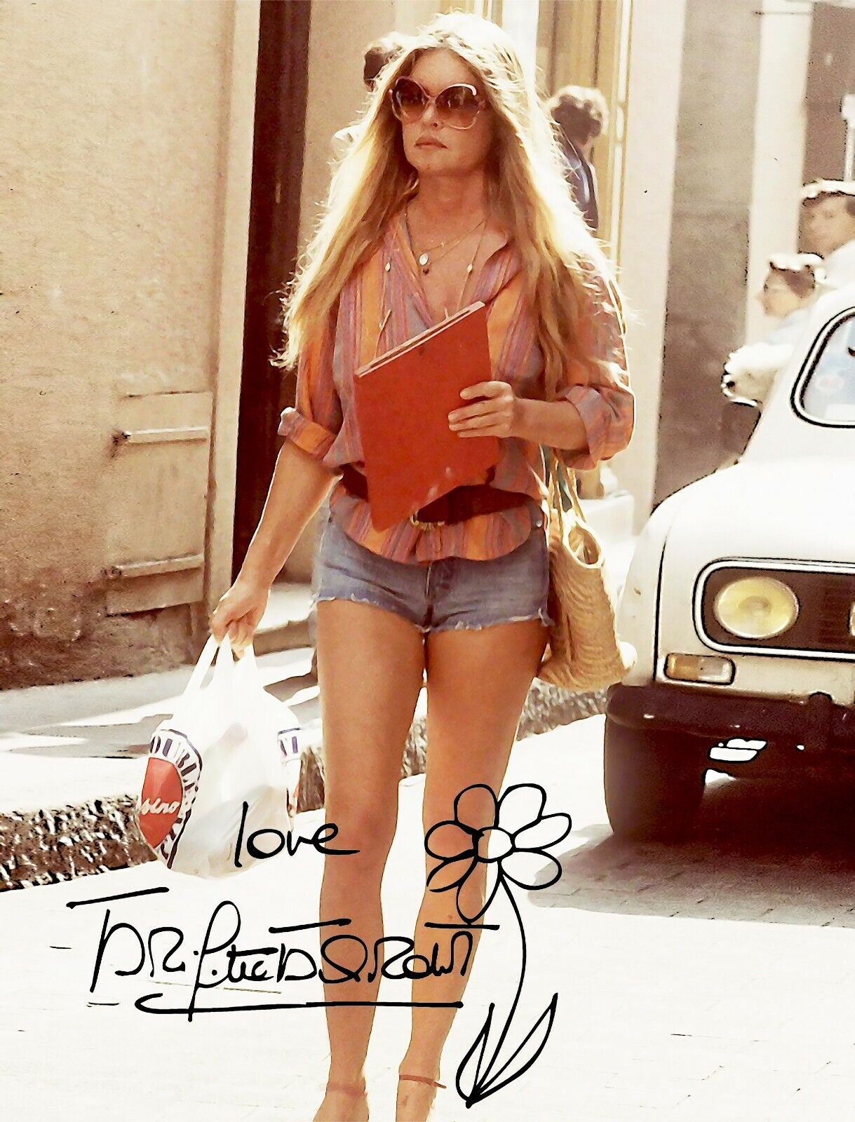 BRIGITTE BARDOT SIGNED AUTOGRAPH 8.5X11 Photo Poster painting REPRINT 1960'S FRENCH MOVIE STAR