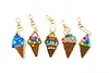 5pcs DIY Full Drill Diamond Paintng Special-shaped Icecream Keychains Kit