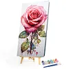 (Big Size)Texture Rose-Paint by Numbers Acrylic Painting 40*70CM