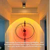 Sunset Lamp Ceiling Spotlgiht Lighting Surface Mount Entryway Photo Painting Wall Sconces Angle Adjustable Red Halo Rotatable Ceiling Lamps for Bedroom Living Room Decor