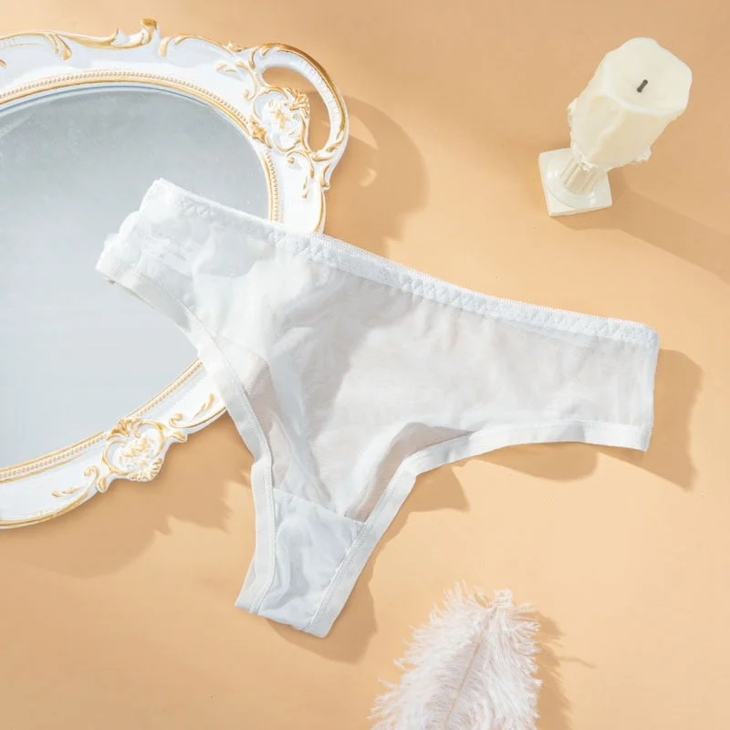 Mesh Transparent Women's Panties Hot Sexy Underwear Pantys Low-Waist Female Underpants Lingerie Briefs Women G-String Thongs