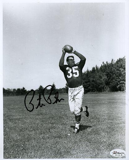 Pete Pihos Eagles Signed Jsa Cert Sticker 8x10 Photo Poster painting Authentic Autograph