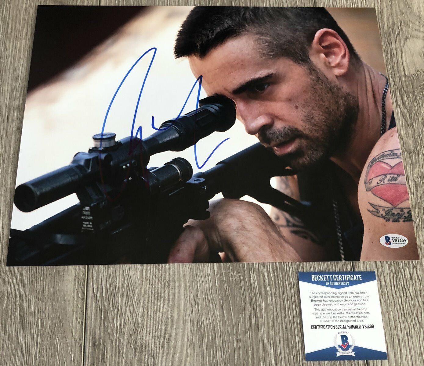 COLIN FARRELL SIGNED THE BATMAN PENGUIN 11x14 Photo Poster painting w/EXACT PROOF & BECKETT COA