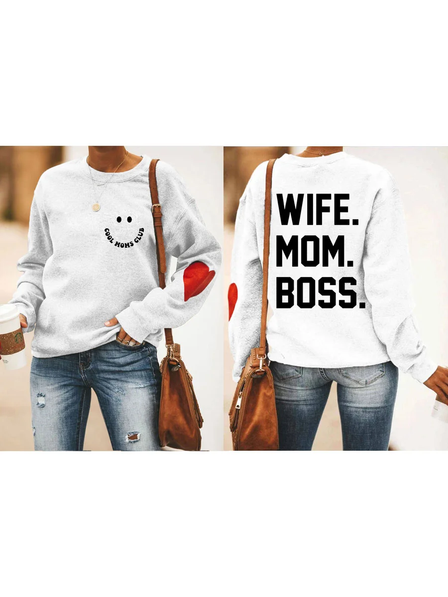 Cool Moms Club, Wife Mom Boss Sweatshirt