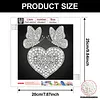 DIY Pearl Painting Butterfly Heart for Home Wall Decor(25x25cm)