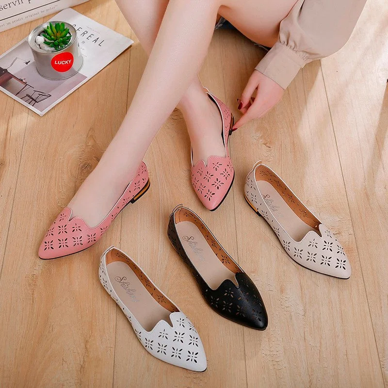 Casual Point Toe Loafers Shallow Flat shoes