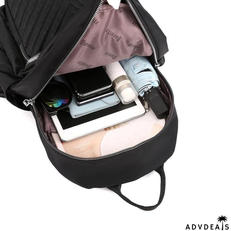 Great Simple Design Single Flat Top Handle All-Around Zip Fastening Backpack