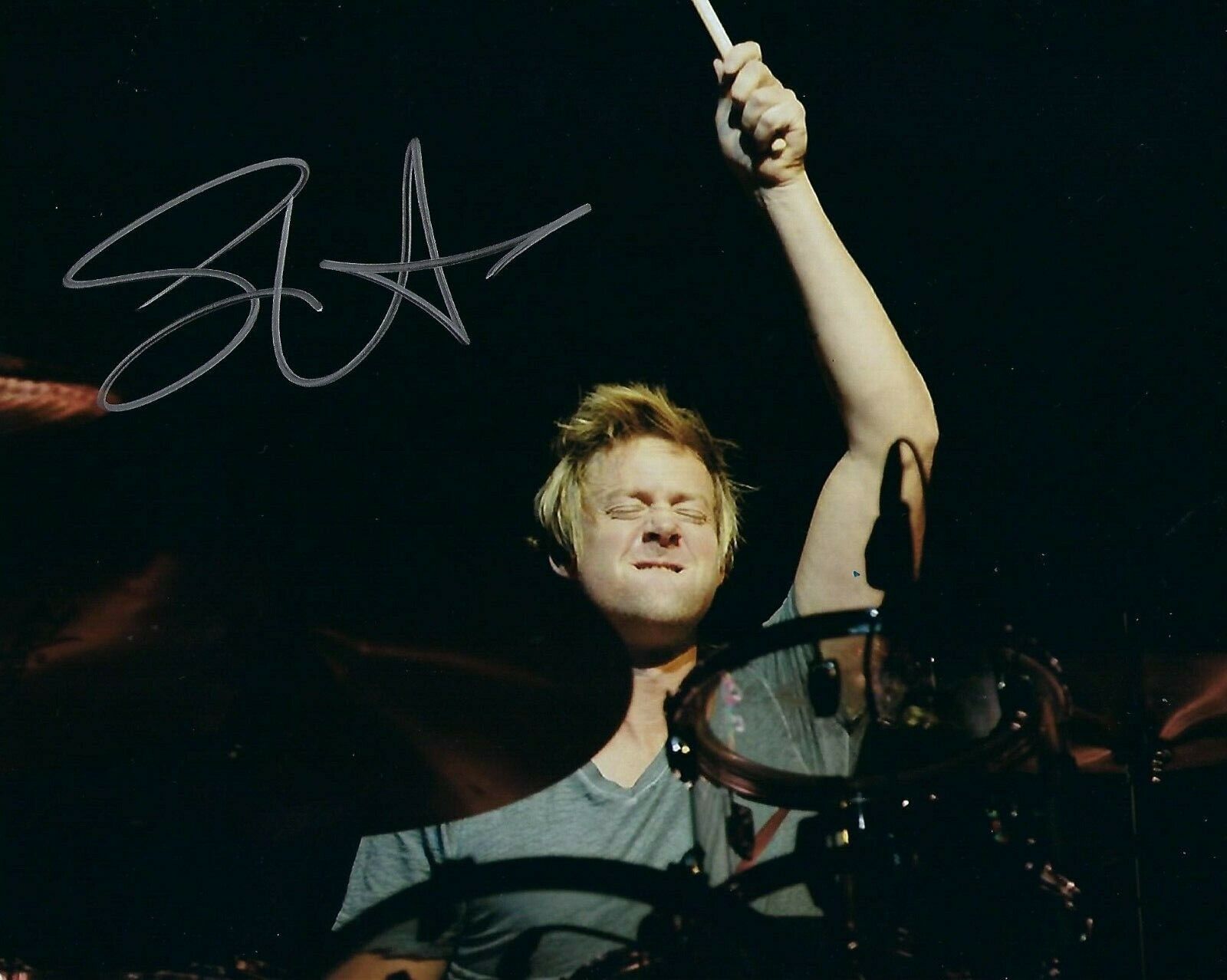 GFA Train Band Original Drummer * SCOTT UNDERWOOD * Signed 8x10 Photo Poster painting S1 COA