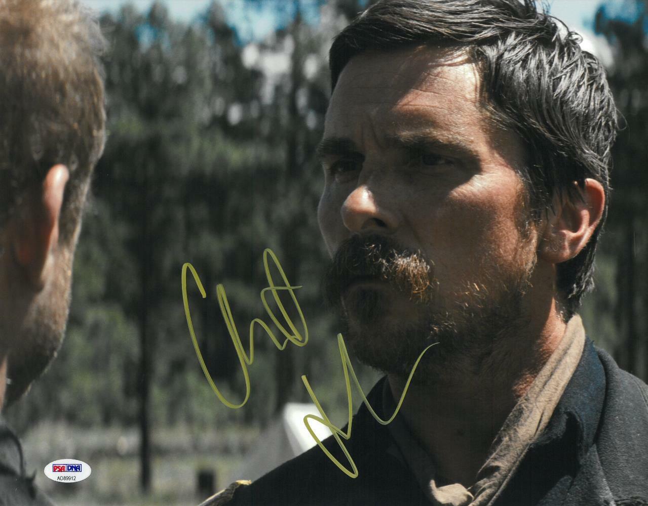 Christian Bale Signed Hostiles Authentic Autographed 11x14 Photo Poster painting PSA/DNA#AD89912