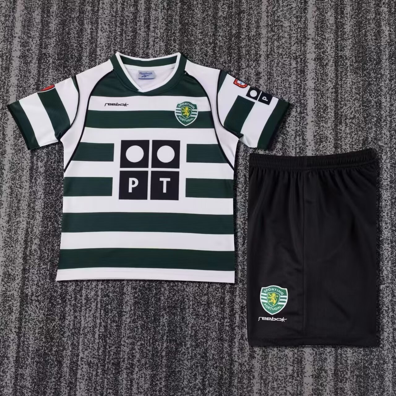 2001-2003 Kids Size Retro Sporting Lisbon Home Football Shirt