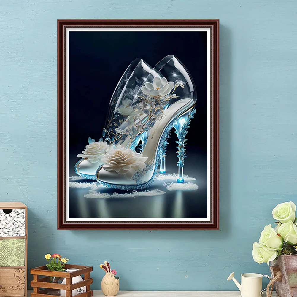 Diamond Painting - Full Round Drill - Flwoer High Heels(30*40cm)