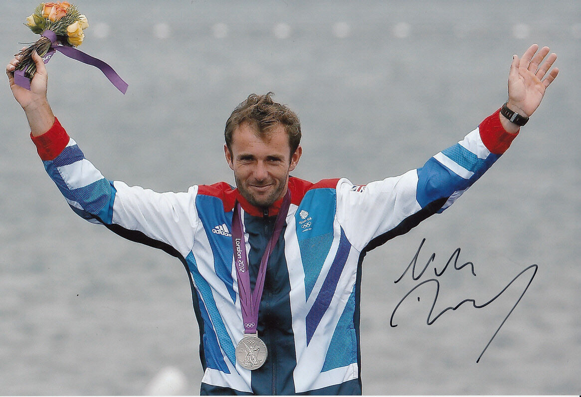 Nick Dempsey Hand Signed 12x8 Photo Poster painting London Olympics 2012 Silver Medal Winner 6.