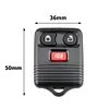 3 Buttons Car Key Fob Case Replacement Shell for Ranger F150 F250 F350
