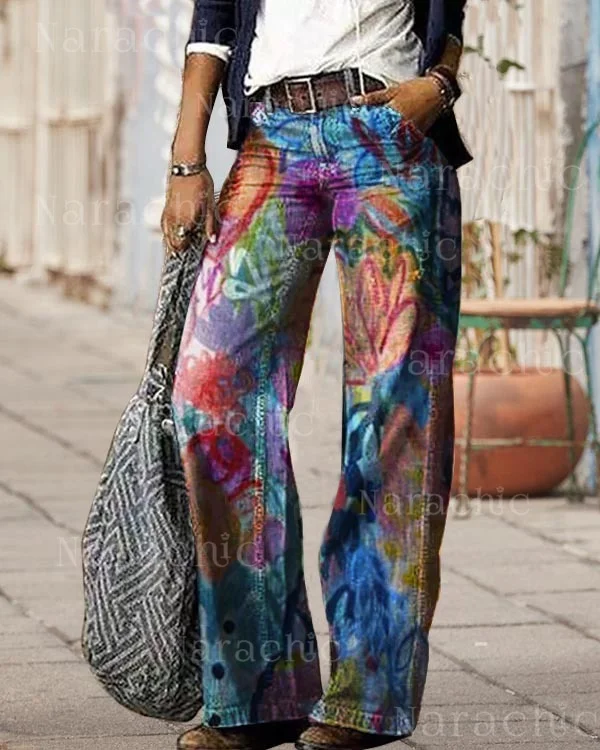 Vintage Floral Lounge Pants