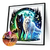 Diamond Painting-DIY Full Round Drill Wolf