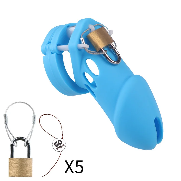 Male's Silicone Chastity Device Cage  Weloveplugs