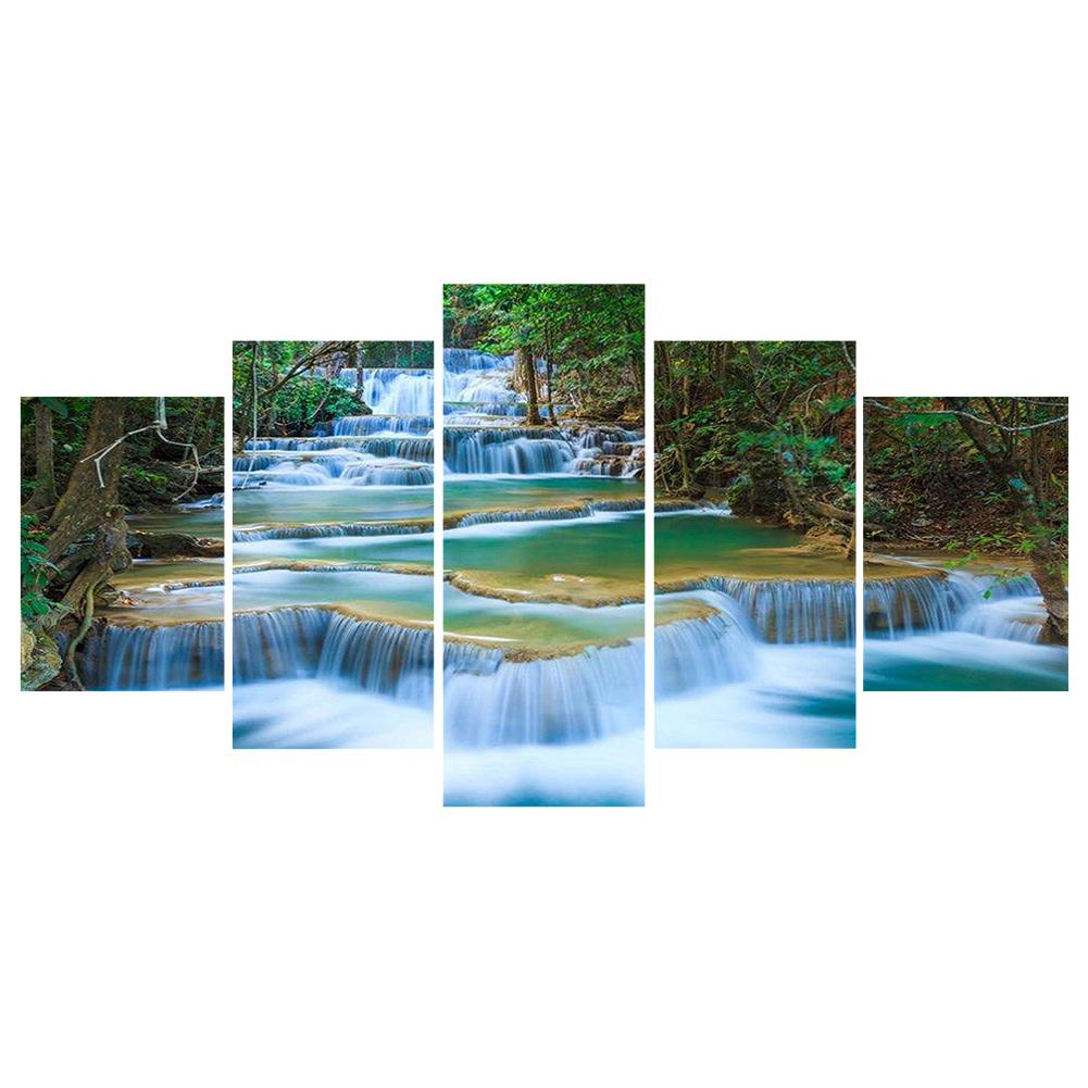 

5pcs Landscape - Round Drill Diamond Painting - 103*45CM (Multi Big Size), 501 Original