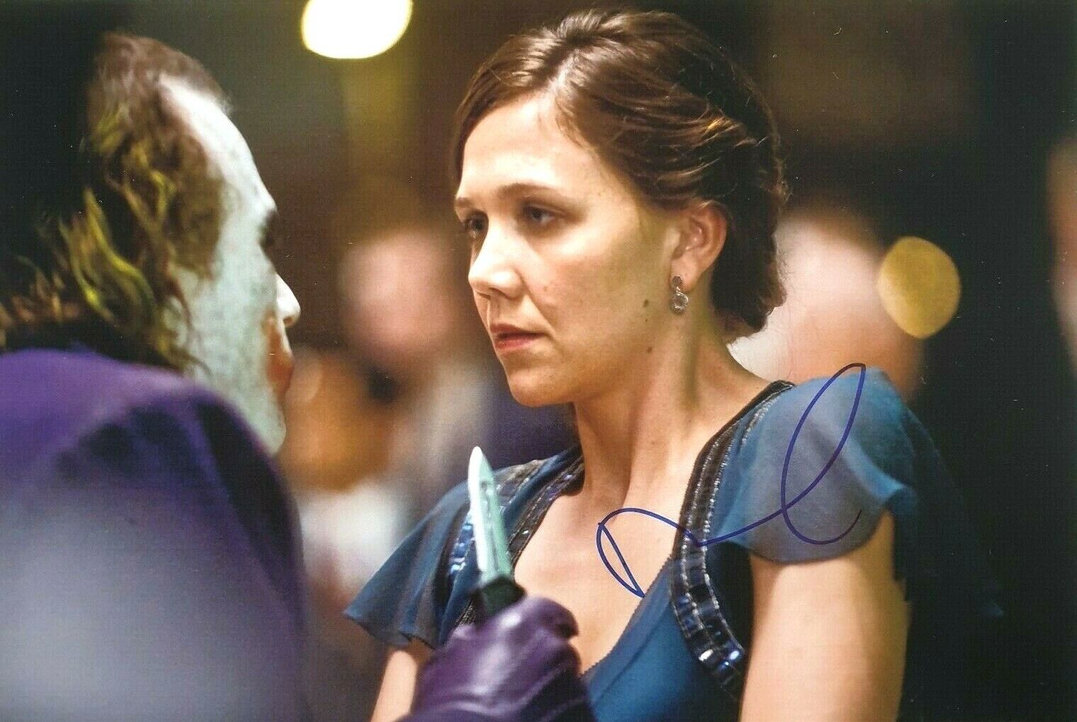 MAGGIE GYLLENHAAL In-Person Signed Autographed Photo Poster painting RACC COA Joker Dark Knight