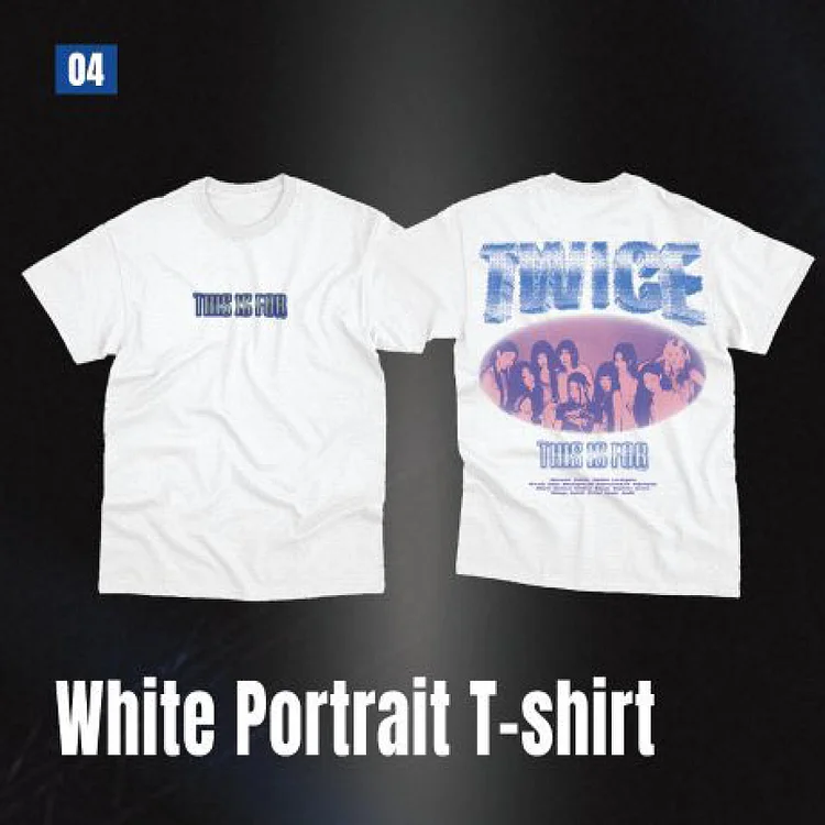 2026 Twice This Is For World Tour Portrait White T-Shirt
