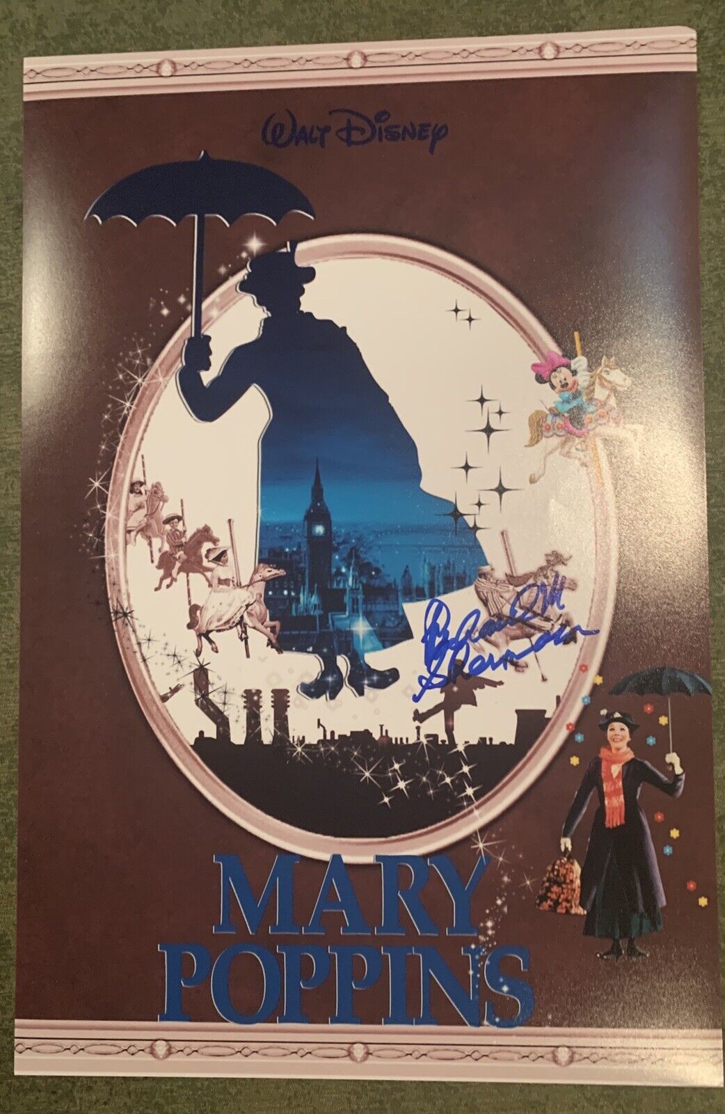 richard m sherman signed Mary Poppins 12x18 Photo Poster painting Pic Auto