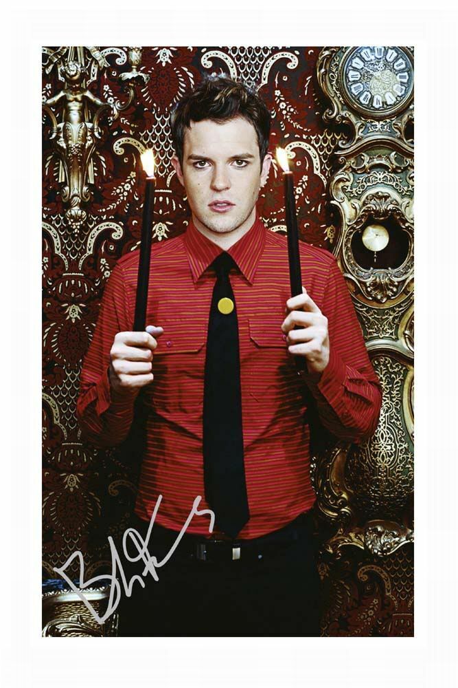 BRANDON FLOWERS - THE KILLERS AUTOGRAPH SIGNED Photo Poster painting POSTER