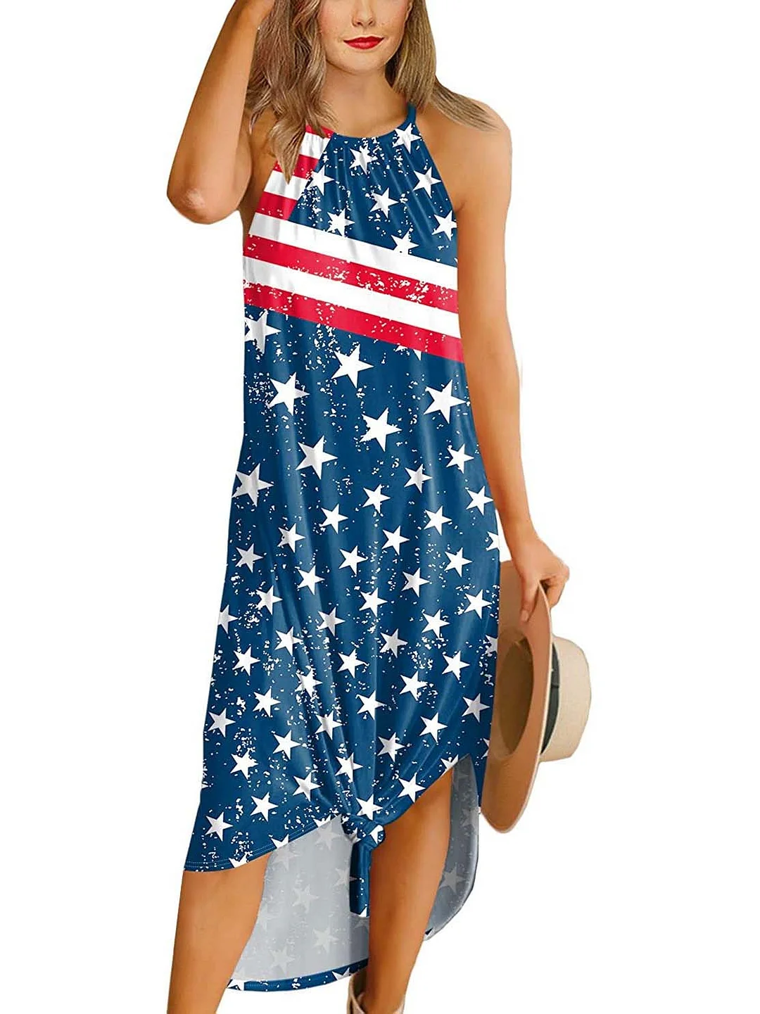 Women's Scoop Neck Sleeveless Dress