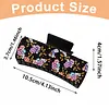 Black Flowers DIY Diamond Painting Claw Clips for Adults Beginners Diamond Art Western Hair Clips Anti-Slip Design for Women Long Short Hairstyle Jewelry Supplies