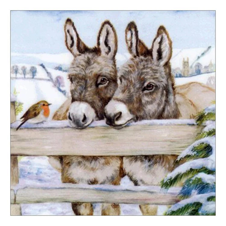 Little Donkey - Full Round - Diamond Painting（30*30cm)