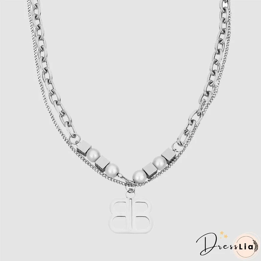 "B" Letter Necklace