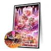 5D DIY Full Round Drill Diamond Painting Rose Manor Home Decoration Art Craft