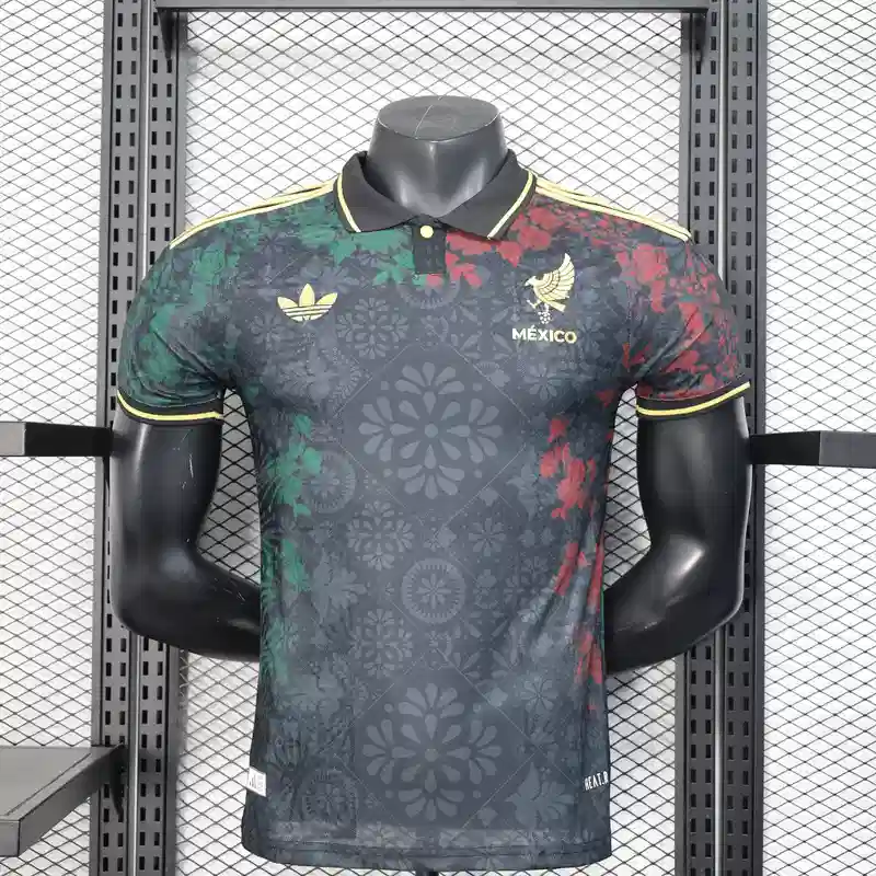 2025 Players Version Mexico Black Special Soccer Jersey