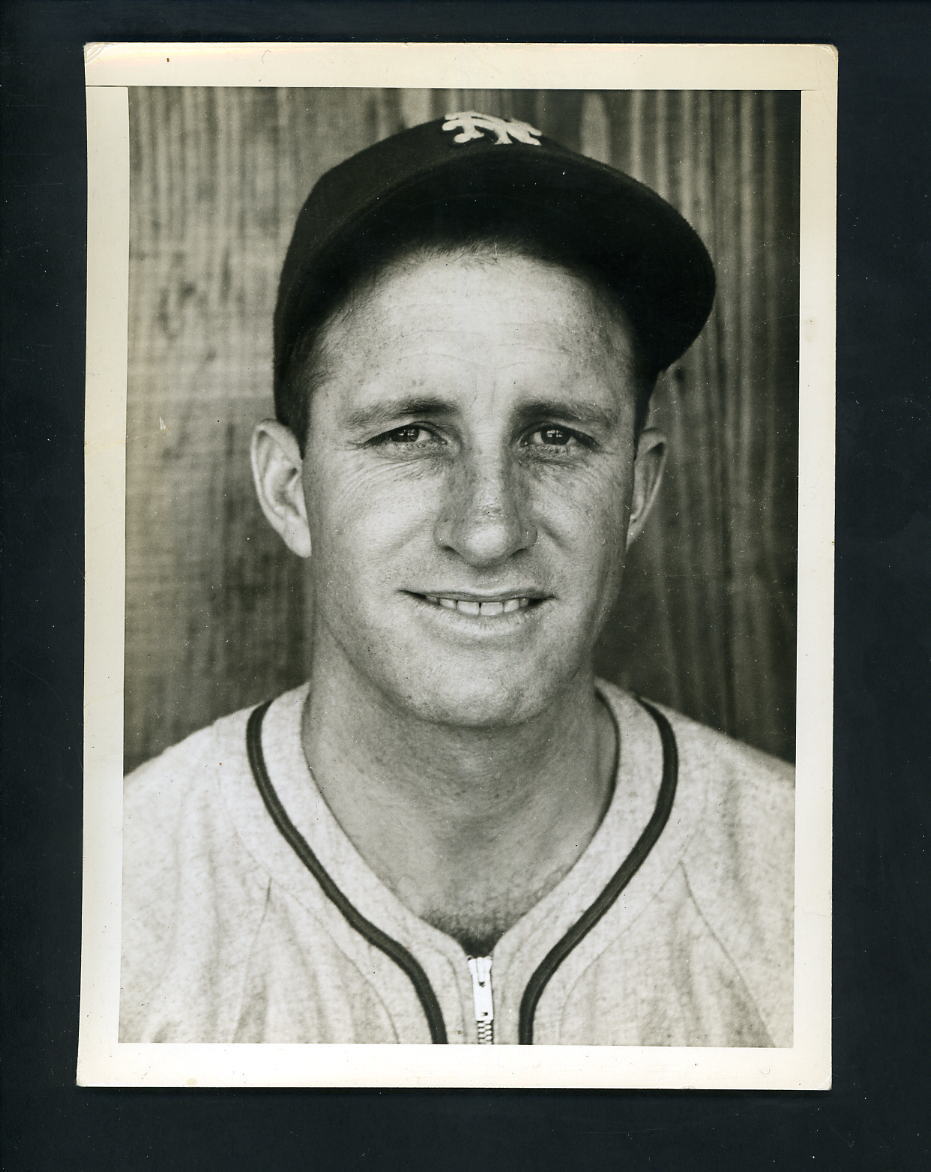 Burgess Whitehead Type 1 Press Photo Poster painting USED for his 1941 Double Play #27 28 Giants