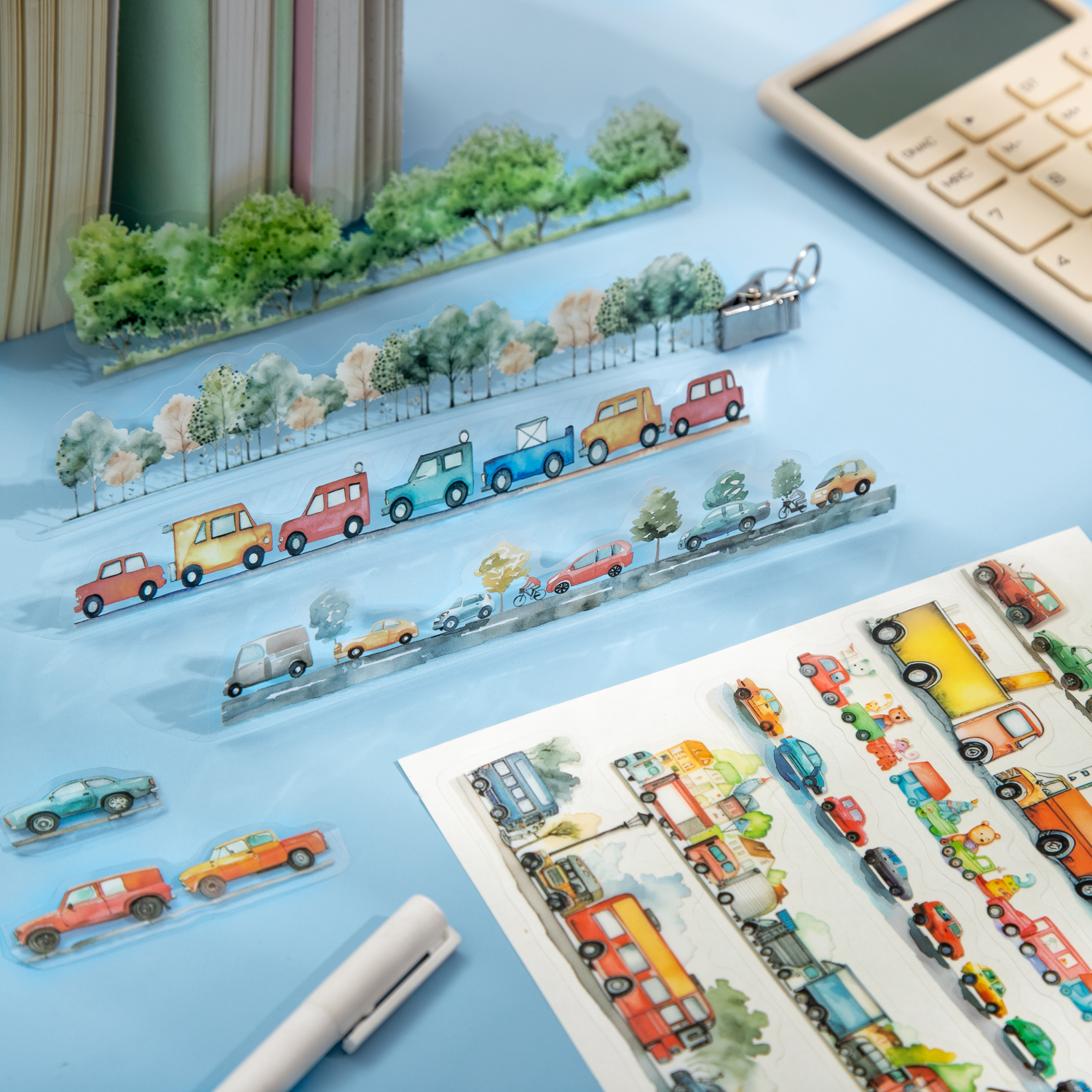 PET 스티커 - 귀여운 미라클 레코드 시리즈 카와이 동물 캔디 라이트 풍경